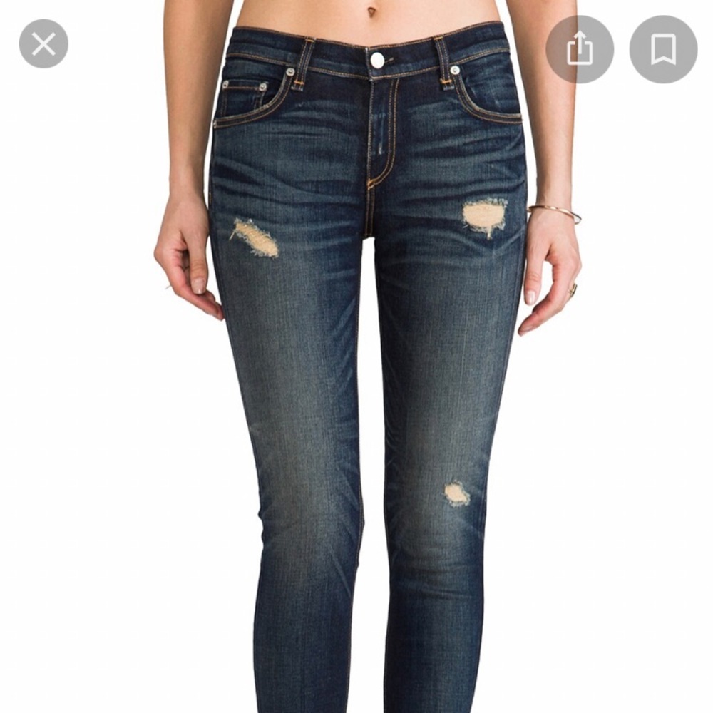 EUC💎 RAG & BONE Distressed Skinny Jeans size 30 in Sheffield